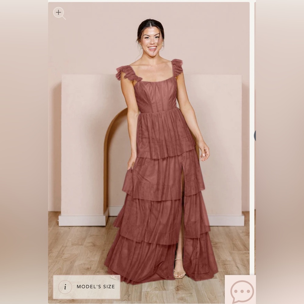 Revelry Tulle Poppy Petite maxi
